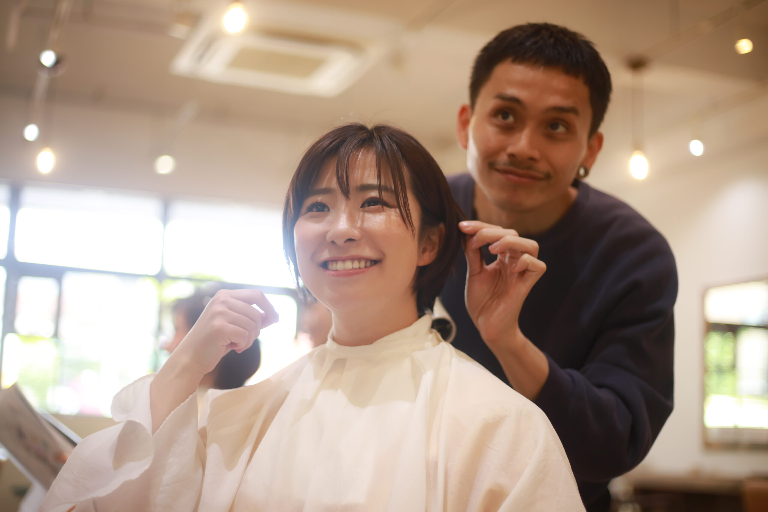 カット+リタッチカラー